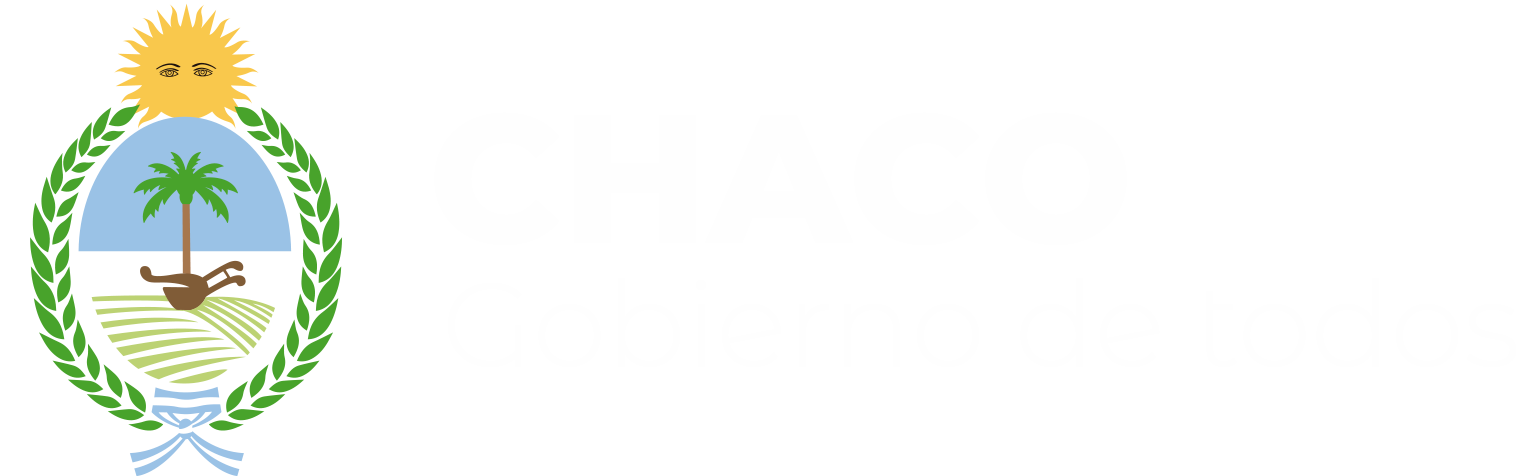 Logo del Poder Ejecutivo que dice Chaco Gobierno de Todos